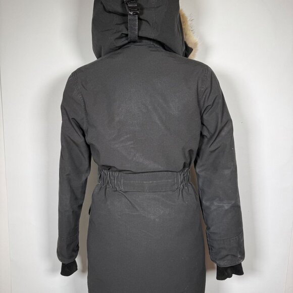 Canada Goose Black Fur Hood Trillium Parka - Picture 2 of 10